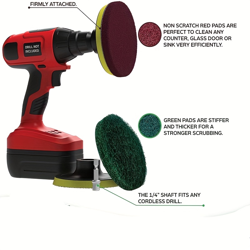 Car Electric Drill Brush Kit E - огляд і ціна Car Cleaning Brush
