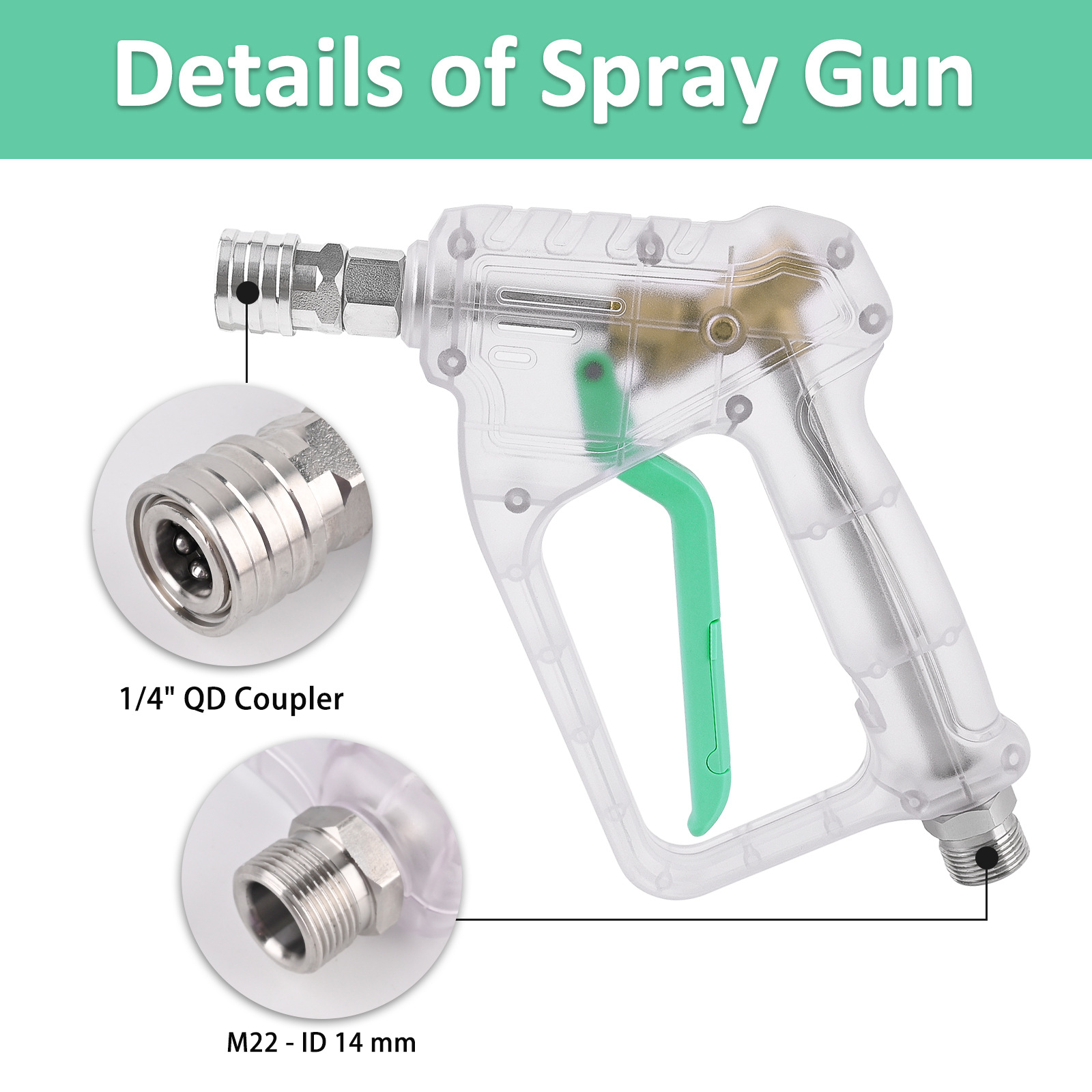 High Pressure Washer Gun with  - огляд і ціна Pressure Washer Foam Gun