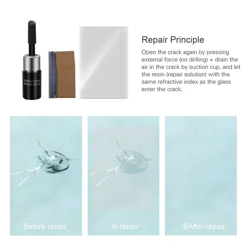 Car Windshield Cracked Repair  - огляд і ціна Glass Cleaner Streak