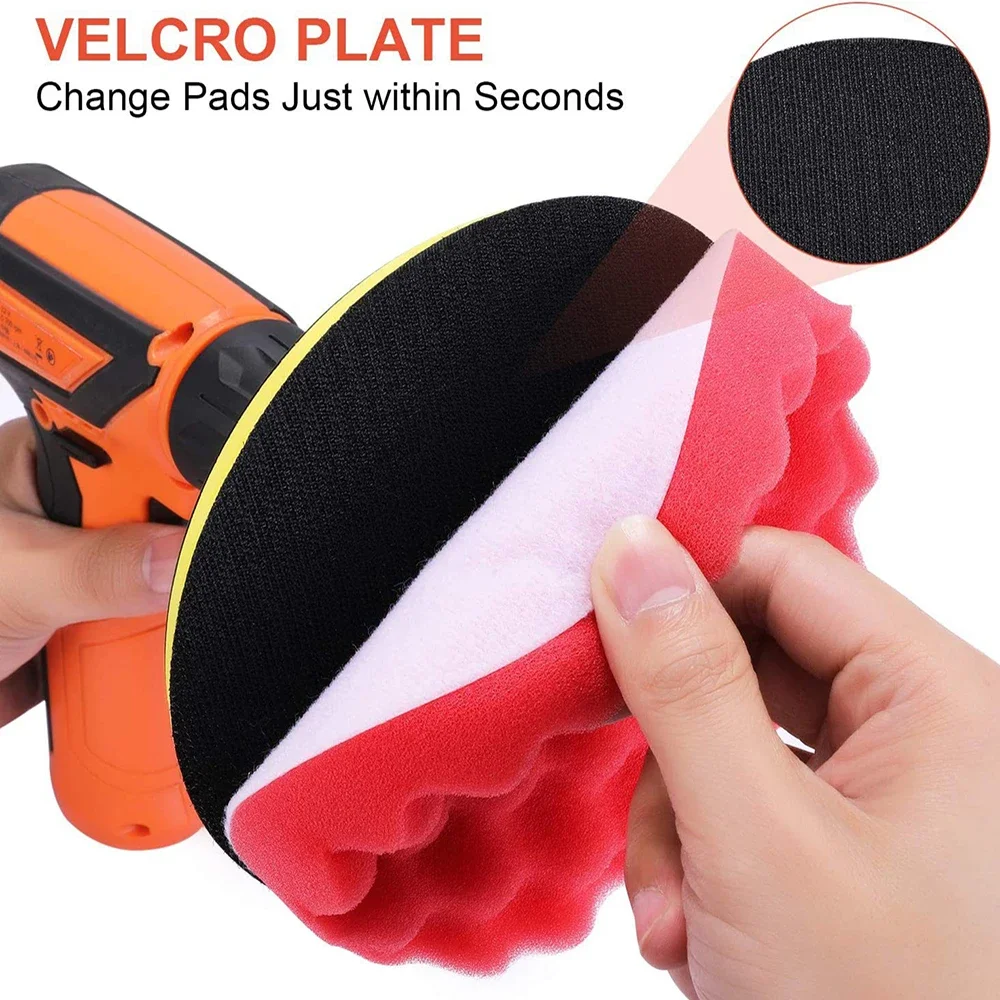 8Pcs Car Polishing Pads Kit 3/ - огляд і ціна Polish Pad Set Buffer