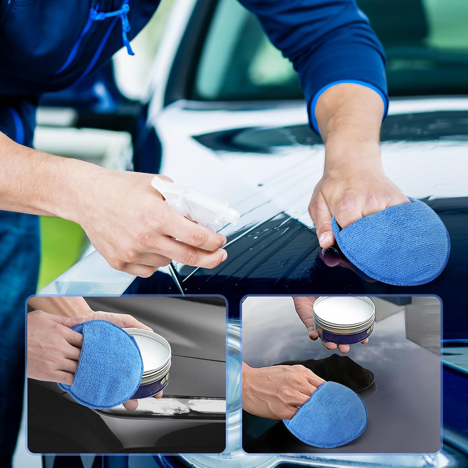 Auto Cleaning Sponge Brush Wax - огляд і ціна Wax Applicator Pad