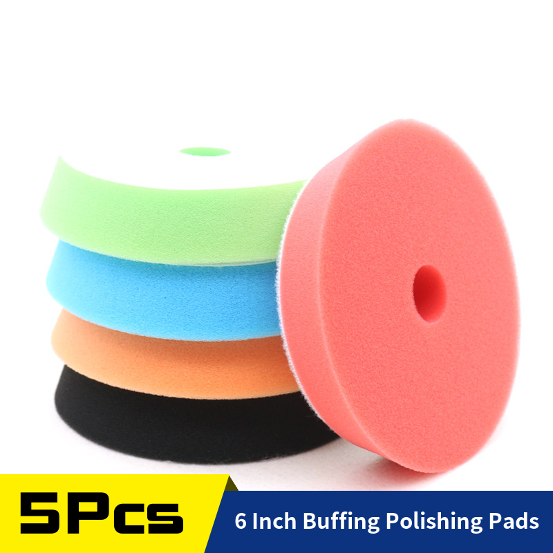 5Pcs 6inch Sponge Polishing Pa - огляд і ціна Polish Pad Set Buffer