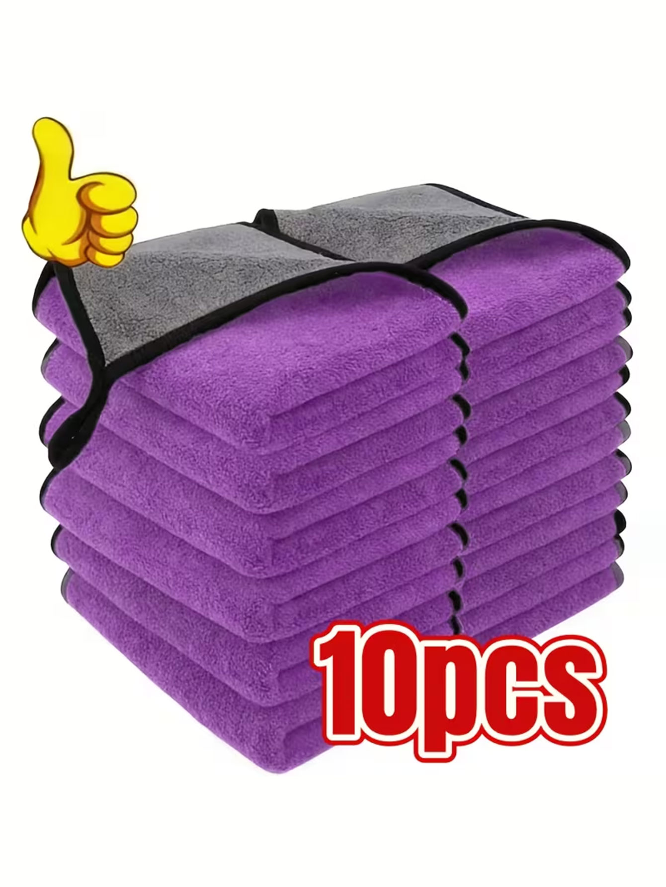 10-Pack Double-Sided Coral Vel - огляд і ціна Microfiber Towel Detailing