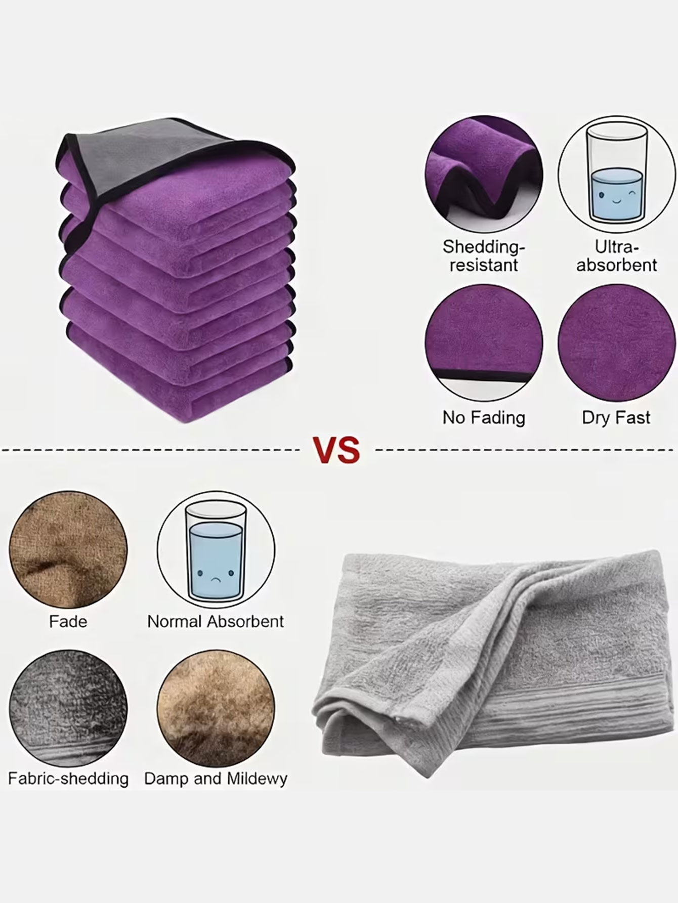 10-Pack Double-Sided Coral Vel - огляд і ціна Microfiber Towel Detailing