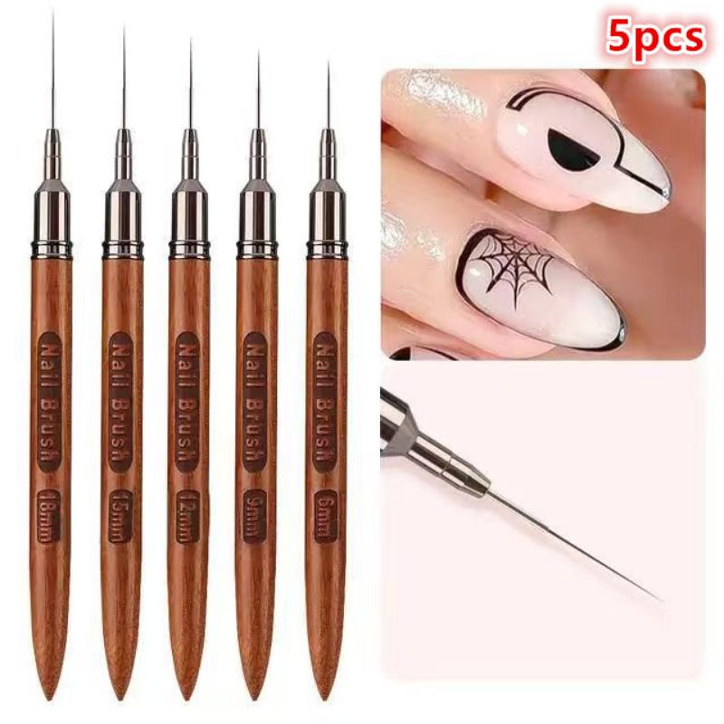 5 Piece Nail Art Liner Brush S - огляд і ціна Detailing Brush Set