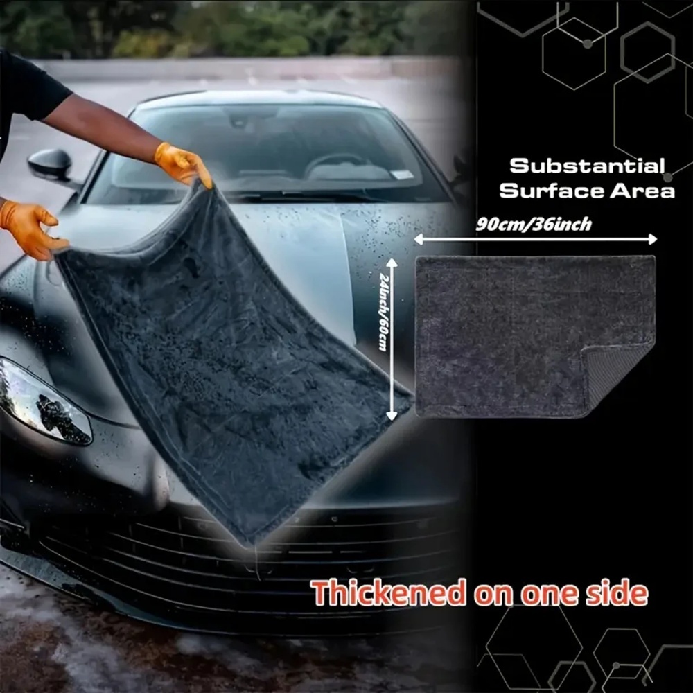Oversized Dark Gray Car Microf - огляд і ціна Microfiber Towel Detailing