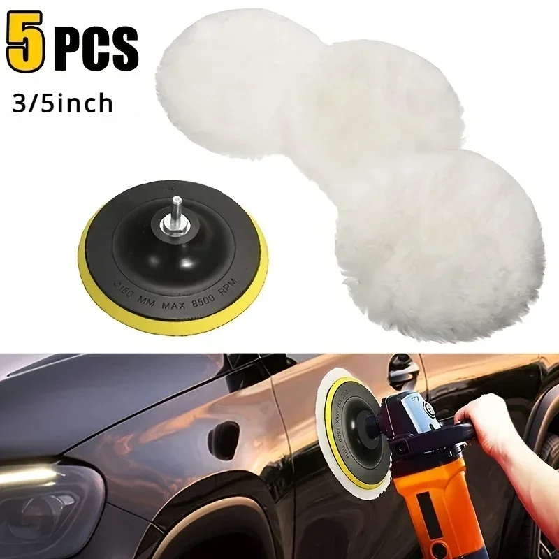 5Pcs/Set Wool Polishing Buffin - огляд і ціна Polish Pad Set Buffer