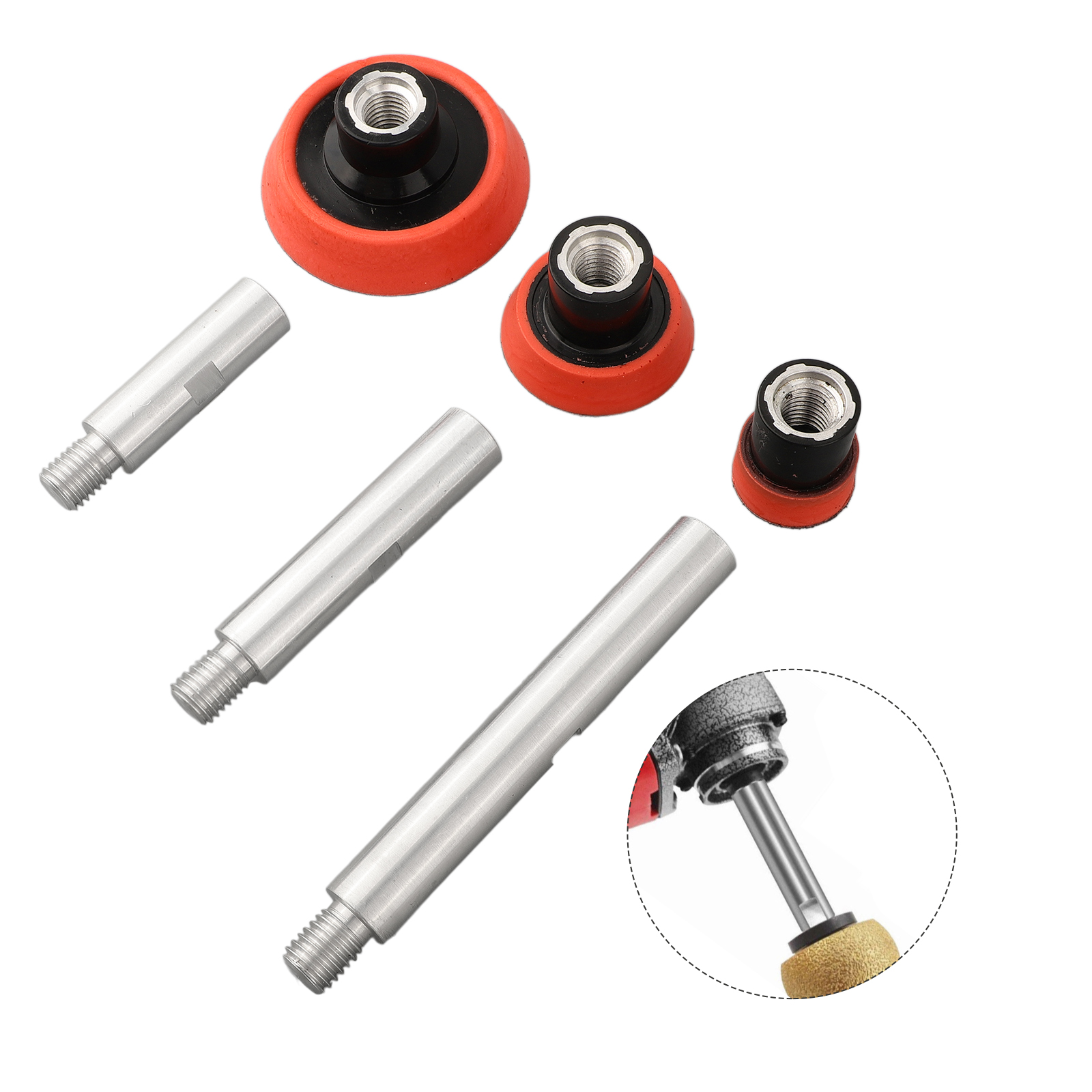 M14 Thread Polisher Extension  - огляд і ціна Polish Pad Set Buffer