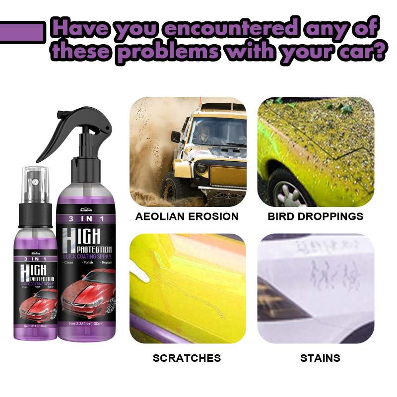 3 IN 1 Car Ceramic Coating Spr - огляд і ціна Car Wax Ceramic Coating