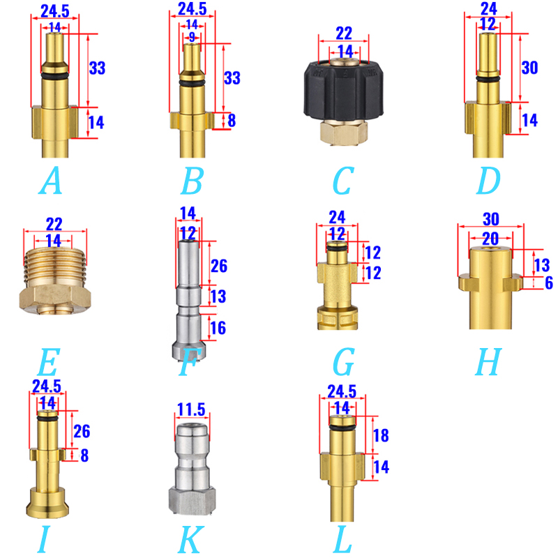 Varies Adapters Transparent Fo - огляд і ціна Pressure Washer Foam Gun